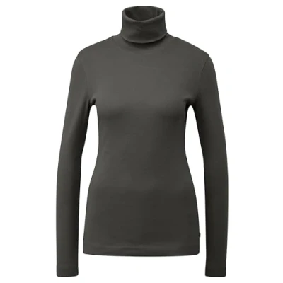Abbildung von QS MIT Rollkragen Langarmshirt, Damen, Größe: XS, Anthrazit