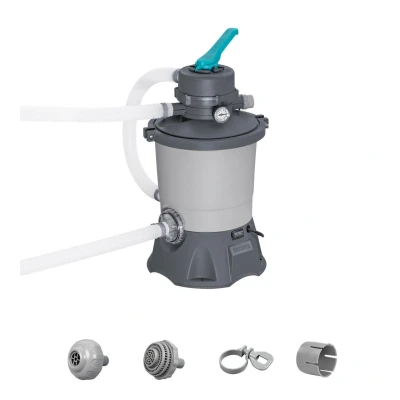 Abbildung von Bestway Sandfilteranlage Sandpumpe, Sandfilterpumpe, Poolpumpe, Sandfilteranlage, 6 Stufen Regelventil, ChemConnect