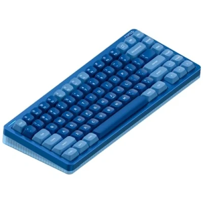 Abbildung von nuphy Halo75 V2 Mechanische Gaming Tastatur 75% kabellos Hot Swap Fähige Tastatur,83 Tasten RGB mit Hintergrundbeleuchtung, unterstützt Bluetooth/2.4GHz/USB C(Blue, Mint (37gf))
