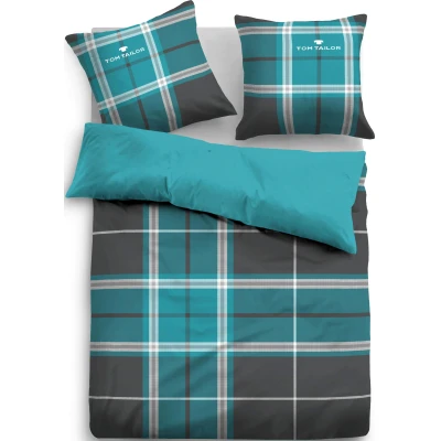 Abbildung von TOM TAILOR HOME Wendebettwäsche &quot;Eric in Gr. 135x200 oder 155x220 cm&quot;, (3 tlg.), mit Reißverschluss, GRATIS Zugabe: Sportbeutel