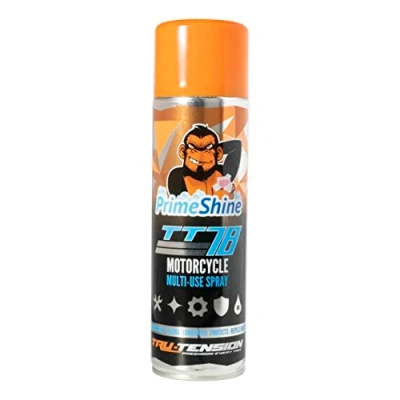 Abbildung von Tru Tension PrimeShine TT78 Motorcycle Multi Use Spray Kabelschmiergerät Motorräder &amp; Fahrräder 500ml