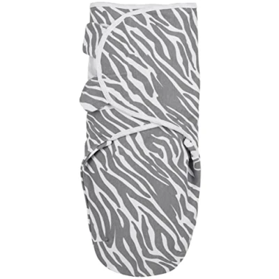 Abbildung von Meyco Baby Zebra Pucksack, Erstausstattung Neugeborene (Pucktuch für Babys ab 0 3 Monaten, weicher Schlafkomfort, 100% Baumwolle, atmungsaktiv, Einschlafhilfe), Grau