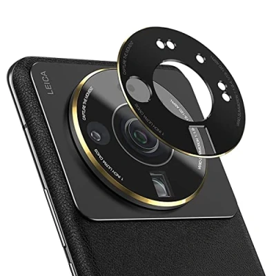 Abbildung von GIOPUEY Kamera Schutzfolie Kompatibel mit Xiaomi Mi 12S Ultra, [2 Pack] Metalle Schutzrahmen, [Kratzfest] für Ultra Schwarz