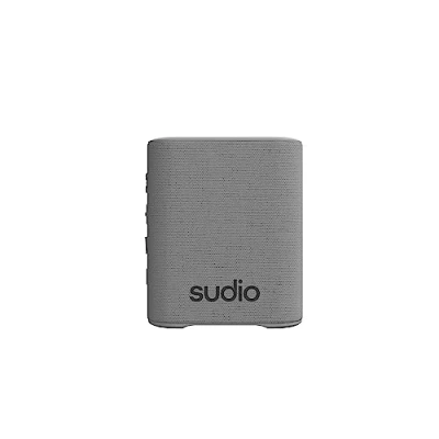 Abbildung von Sudio S2 Grau, Bluetooth Lautsprecher mit lautem Klang und tiefen Bässen Lange Spielzeit IPx5 Wasserdichtes 5.3 TWS Pairing Tragbarer drahtloser Kompaktlautsprecher für Zuhause, draußen