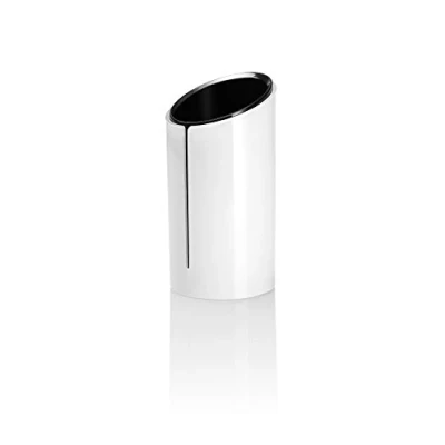 Abbildung von SIGEL SA100 Stifteköcher Eyestyle weiß, 13,5 cm hoch, im puristischen Design, Stiftehalter, Stiftebecher