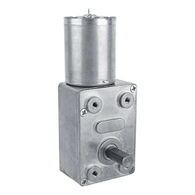 Abbildung von Getriebemotor DC 12V Schneckengetriebemotor mit Hohem Drehmoment CW/CCW Drehzahlminderungsmotor Wendbarer Getriebemotor(40RPM)