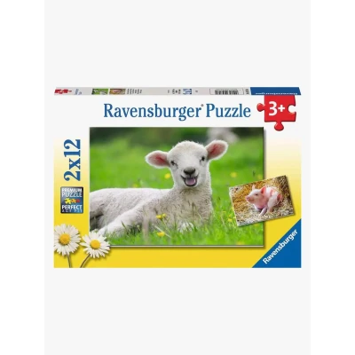 Abbildung von Ravensburger Puzzles Bauernhoftier 2x12 Teile