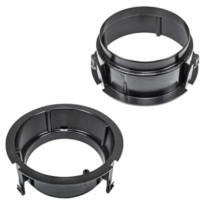 Abbildung von tomzz Audio 2834 007 Lautsprecherringe Adapter Halterungen kompatibel mit Mercedes E Klasse W210 Heckablage für 165mm DIN Lautsprecher