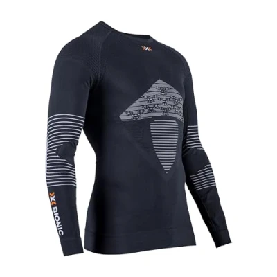 Abbildung von X Bionic Herren Energizer 4.0 Shirt Round Neck Long Sleeves Men, Opal Black/Arctic wh, M