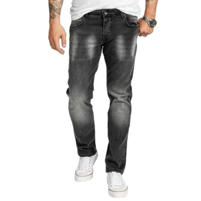 Abbildung von Rock Creek Herren Jeans Regular Fit Stretch Männerhose Herrenjeans Denim Hosen Herrenhose Straight Cut Stonewashed RC 2406 Dunkelgrau W36 L36