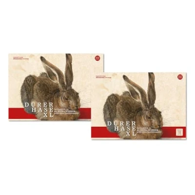 Abbildung von Edition Dürer Zeichenblock gekörnt A4 12 Blatt 130 g/m², 2 Stück, Malblock für Kinder und Erwachsene