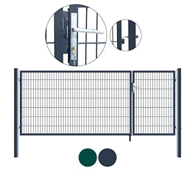 Abbildung von Doppelflügel Gartentor ADITUS grün 200 x 350 cm
