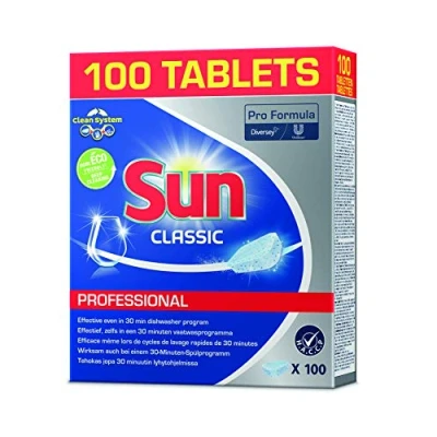 Abbildung von SUN Professional Classic Tabs Spülmaschinentabs, 8710447466919, 7615400778287, 1 Packung = 100