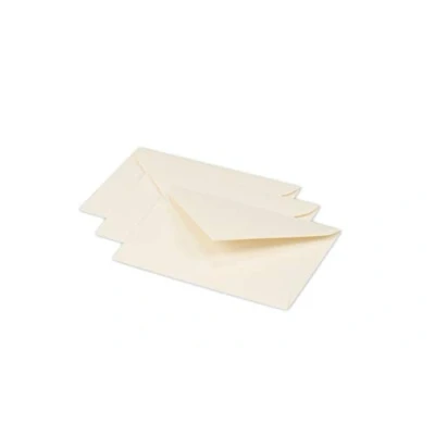 Abbildung von Clairefontaine 5440C Pakung mit 20 Umschläge Pollen, 75x100mm, 120g, Miniformat, ideal für Einladungen und Korrespondenz, Elfenbein, 1 Pack