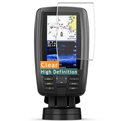 Abbildung von Vaxson 3 Stück Schutzfolie kompatibel mit Garmin ECHOMAP Plus 42cv 44cv 43cv 45cv 4&quot; Display folie folien Displayschutzfolie （ nicht Panzer Schutz Glas SchutzGlas PanzerGlas ） Neue