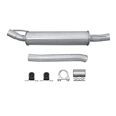 Abbildung von HELLA 8LD 366 036 261 Endschalldämpfer hinten mit Anbauteilen VOLKSWAGEN: Vento