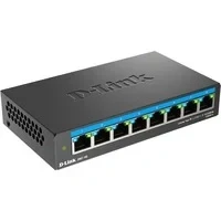 Abbildung von D Link DMS 108 8 Port Multi Gigabit Unmanaged Desktop Switch (8X 2,5G Ports, Lüfterlos, Low Profile, Kompakt, Metal Gehäuse, QoS, Plug and Play)