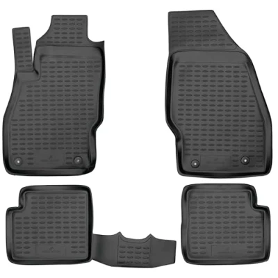Abbildung von Walser XTR Gummi Fussmatten Auto kompatibel mit Opel Corsa D 2006 2014, 100% passgenaue Fußmatten, robuste Universal Fußmatte Auto, Gummimatten Gummi,