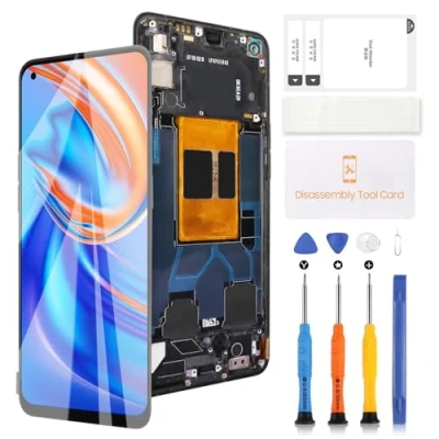 Abbildung von TFT LCD Bildschirm für Oppo Reno6 5G/Reno 6 5G CPH2251, Touchscreen Digitizer, Ersatz 16,3 cm (6,4 Zoll) Display mit Werkzeug (Schwarz Rahmen)