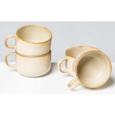 Abbildung von gipfelstück Tasse &quot;Nebelwald&quot;, (Set, 4 tlg.), Scandi Style, Reaktivglasur, jedes Stück ein Unikat, teilig