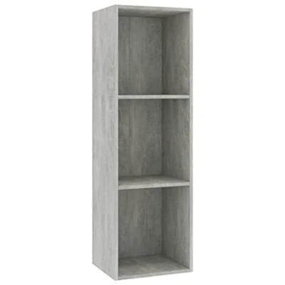 Abbildung von vidaXL Bücherregal TV Schrank Wandregal Standregal Aktenregal Raumteiler Fernsehtisch Lowboard Regal Fernsehschrank Betongrau 36x30x114cm Holzwerkstoff