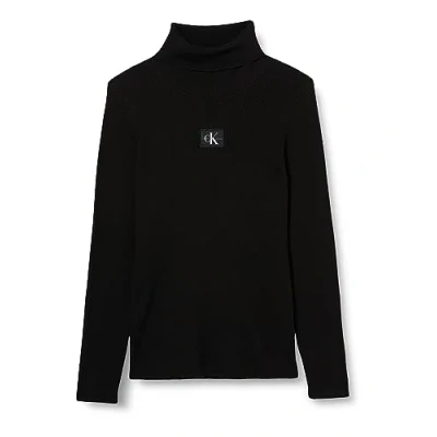 Abbildung von Calvin Klein Jeans PLUS Label Strickpullover, Damen, Größe: 46, Black