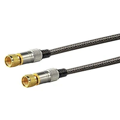 Abbildung von SCHWAIGER GmbH KVCHD100 533 SAT Empfängerkabel/ 10 m Anschlusskabel/ 110 dB/Bild und Tonübertragung/konfektioniert/ 75 Ohm/F Stecker &gt; F Stecker/schwarz