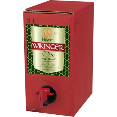 Abbildung von Wikinger Hanf Met 1 x 3L Bag in Box Honigwein aus der historischen Ursprungsregion Norddeutschland Das Original