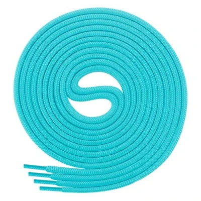 Abbildung von Di Ficchiano Schnürsenkel rund, Rundsenkel für Business und Lederschuhe, reißfester Allroundsenkel, ø 3mm Farbe türkis Länge 100cm