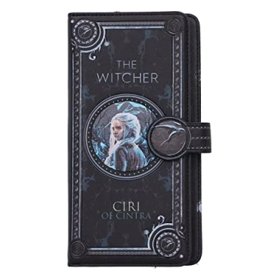 Abbildung von Nemesis Now The Witcher Ciri Geldbörse mit Prägung, 18,5 cm, PU Leder, Schwarz, offizielles Lizenzprodukt von Witcher, geprägte Geldbörse, 4 Bargeld und 12 Kartenfächer, 18.5cm,