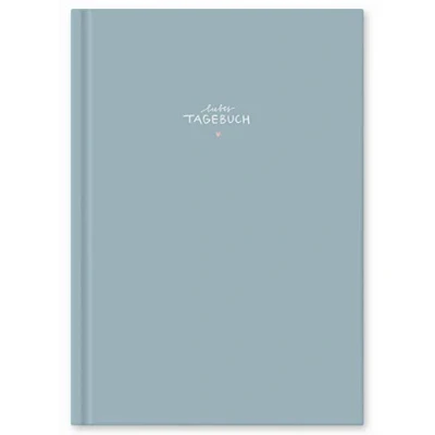 Abbildung von Eine der Guten Verlag Tagebuch Liebes großes Notizbuch blau, 120 Seiten, 80 g FSC Papier, Hardcover 17x24 cm mit Linien, rosa Herz