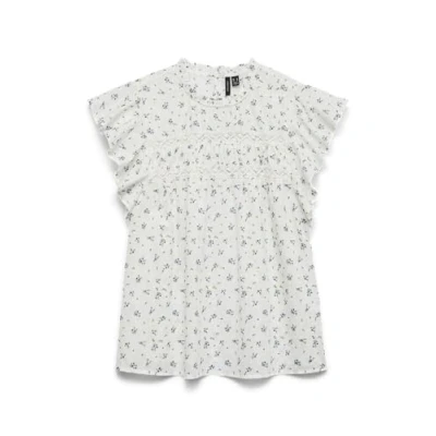 Abbildung von Vero Moda Vmtrine Bluse, Damen, Größe: Medium, Snow white