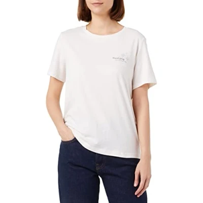 Abbildung von MUSTANG Damen Alina C Chestprint T Shirt, Whisper White 2013, XL