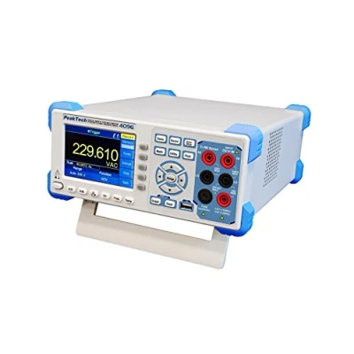 Abbildung von PeakTech 4096 200000 Counts Grafisches True RMS (bis 100 kHz) Tisch Multimeter mit LAN &amp; USB Schnittstelle, RS 232, Digital 4&quot; TFT Farbdisplay, 1 Mio. Punkte Max. 150 Werte/Sek.
