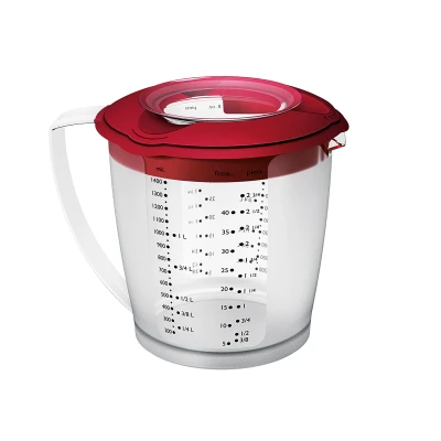 Abbildung von WESTMARK Rührschüssel Rührbecher mit Deckel, »Helena«, 1,4 l, rot, PP