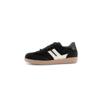 Abbildung von Gabor Damen Low Top Sneaker, Frauen Halbschuhe,Best Fitting,Freizeitschuhe,Turnschuhe,Laufschuhe,schnürschuhe,schw/Panna(So.natu,41 EU / 7.5 UK