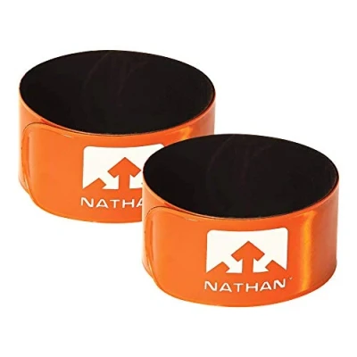 Abbildung von Nathan Reflex Snap Band (2 Pack), Hi Viz Orange Atomic Blue