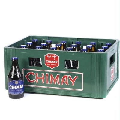 Abbildung von Original belgisches Bier CHIMAY (Ohne Kasten) Trappist Blau 24x33 cl. Trappisten limitiert. Karneval und Party!!
