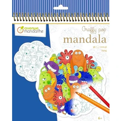Abbildung von Kolorowanka Graffy Pop Mandala Plątanina potworów