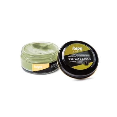 Abbildung von Kaps Schuhcreme für Glattes und Genarbtes Leder Schuhpflege Delicate Cream (148 Apfelgrün Apple Green)