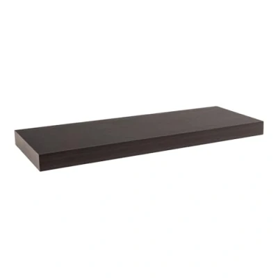 Abbildung von Velano Regalbrett, Wandregal, Regalboden, Schweberegal, Hängeregal, Regalsysteme 1 Stück, 59.5x23.5 cm, Wenge Regale für Küche, Badezimmer, Wohnzimmer, Schlafzimmer FS