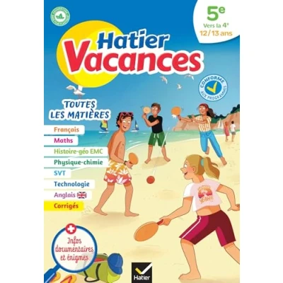 Abbildung von Hatier vacances Cahier de 2024 toutes les matières la 5e vers 4e: pour réviser son année dans