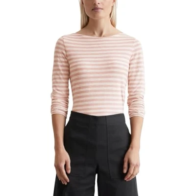 Abbildung von Marc O&#039;Polo BOAT NECK Striped Langarmshirt Multi dusty rose, Damen, Größe: Large, rose