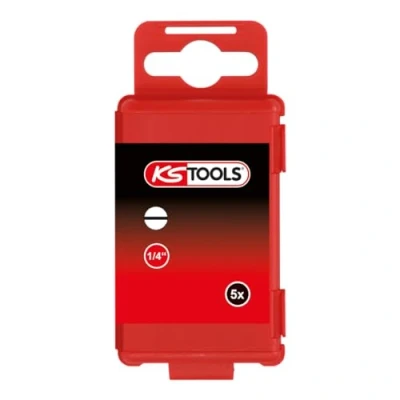 Abbildung von KS Tools 918.3366 1/4&quot; TORSIONpower Bit Schlitz, 75mm, 6mm, 5er Pack
