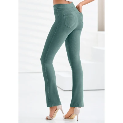 Abbildung von Lascana JAZZ Stoffhose, Damen, Größe: 32/34, Petrol