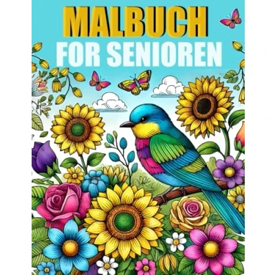 Abbildung von Malbuch für Senioren: Einfaches, kräftiges Erwachsene mit Demenz, Alzheimer zur Entspannung