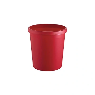 Abbildung von Helit H6123825 Papierkorb „the german“, 18 l, rot, 6 Stück