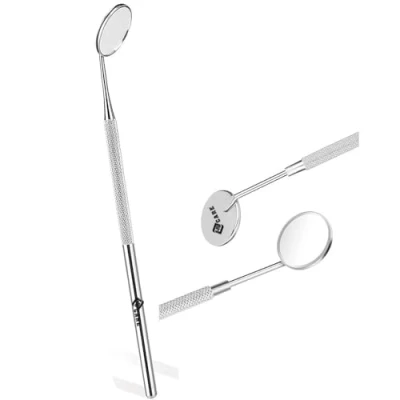 Abbildung von YSCARE Dental Mundspiegel Mundzahnspiegel Inspektionsspiegel Zahnpflege Set t Mundpflege Mundkontrolle Verlängerungswerkzeug Auch für Wimpernverlängerungen geeignet (Einzelspiegel)