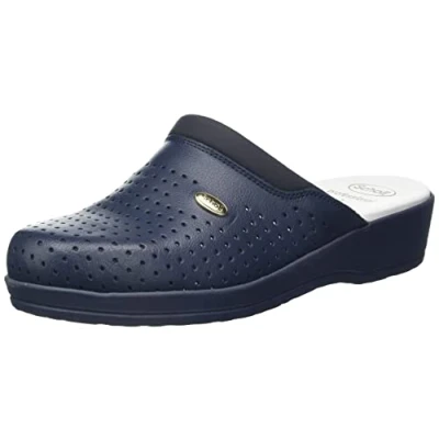 Abbildung von Scholl Damen Clog BACKGUARD Schuh für Medizinisches Fachpersonal, Blu, 40 EU