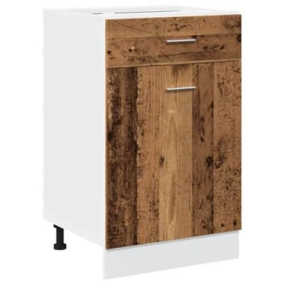 Abbildung von vidaXL Schubunterschrank Altholz Optik 50x46x81,5 cm Holzwerkstoff